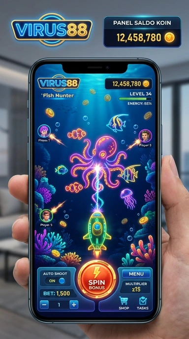 Screenshot tampilan utama aplikasi virus88 yang user-friendly.